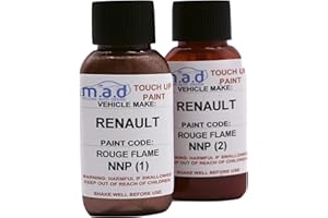 MYLDAN AUTO DESIGN RENAULT nnp ROUGE Rosso FLAMME (STRATI 1 & 2) Vernice per ritocchi KIT 30ml Twingo Clio