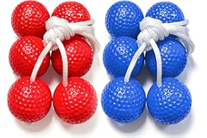 L&W Luck 6 Paar Leitergolf Bälle,Golfbälle,Outdoor Wurfspiel für Toss Spiel wurfspiel Kinder,Gemischte Farben Ball Sets für Indoor und Outdoor