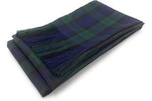 TARTAN TWEEDS Clan Tartan Sashes, Womens, Girls Tartan Fringed Sash, Scottish Highland Dance, Wedding, Party, Fancy Dress 28cm x 228cm