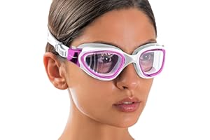 AqtivAqua Swimming Goggles, DX Wide View Swim Goggles for Adult Men Women, Anti Fog No Leaking