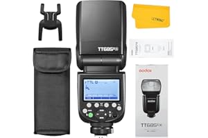 Godox TT685II TT685II-N Flash pour Appareil Photo Nikon, 2.4G TTL Nikon Speedlite HSS 1/8000S, Environ 330 Flashes à Pleine Puissance, 0.1 à 2.6 s Temps de Recyclage, Externe Flash pour Photographie