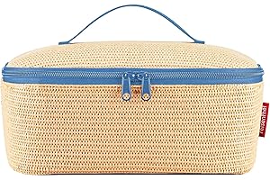 reisenthel Coolerbag M Pocket Sac Isotherme avec Dessus en Bouteilles Pet recyclées Idéal pour Le déjeuner en déplacement, Bleu rachia, m, Sac Isotherme