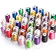 Simthread Brother 40 Colors 40 Weight Polyester Embroidery Machine Thread Kit 550Y(500M) for Brother Babylock Janome Singer Husqvarna Bernina Embroidery and Sewing Machines
