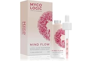 MYCO LOGIC LIFESTYLE MUSHROOMS Mycologic High Strength Lions Mane Tincture - 42,500mg 50ml Liquid Drops Functional Mushroom Supplement - 100% Fruting Body with Ashwagandha & Aronia Berry - Cognitive Performance, Memory & Focus