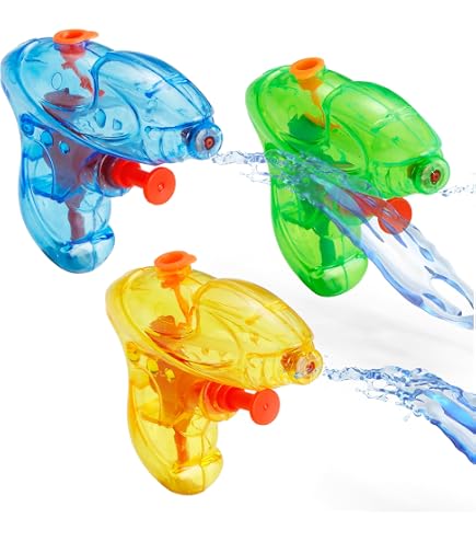 Pistolet à eau 2en1 plastique coloré 4x23cm (2 modèles orange ou bleu Pistolet à eau 2en1 plastique coloré 4x23cm (2 modèles orange ou bleu