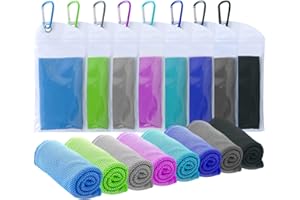 SZELAM Kühlendes Handtuch,EIS-Handtuch,Atmungsaktives,kühles Handtuch,Mikrofaser-Handtuch für Yoga, Fitnessstudio,Training,Sport,Fitness,Laufen,Camping,Wandern