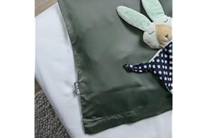 ‎AGA.PIE AGAPIE - Bambus Lyocell Kinder-Kopfkissenbezug 60x40 cm - Dunkel-Grün, 100% Bio Oeko-Tex 100, für Allergiker, Antibakteriell, Ganzjahres-Bettwäsche, Atmungsaktiv, Geruchshemmend, Besonders sanft