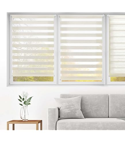 Tenda A Doppio Rullo SolDecor DL2 - Senza Foratura, Bianco - Per Finestre E Porte Balcone, 100x150 Cm - Foto 5