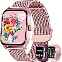 SMARTWATCH DONNA CON Chiamate(2 Cinturini),1.19 AMOLED Fitness Tracker
