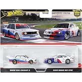 Hot Wheels 1:64 &ouml;l&ccedil;ekli ara&ccedil;lardan oluşan Premium Car Culture 2'li paket, benzersiz &ccedil;iftler, Real Riders tekerlekler, Metal/M