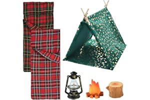 PPGGOPP Xmas Elf Doll Accessories, 6PCS Christmas Elf Accessories, Doll House Accessories, Christmas Elf Accessories for Christmas Elf Doll, Christmas Decorations Toy (Green)