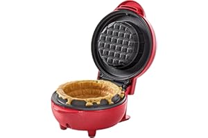 Global Gizmos Waffle Bowl Maker/Non-Stick Plate/Safe Cool Touch Handle/Compact Unique Belgian Waffle Machine / 375W Power (37659)