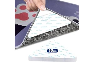 Fuyamp 10 Stück Antirutschmatte für Teppich, Waschbare und Wiederverwendbare Teppich Antirutschunterlage, Rug Grippers Antirutsch Pads Zur Verhinderung des Verrutschens des Teppichs