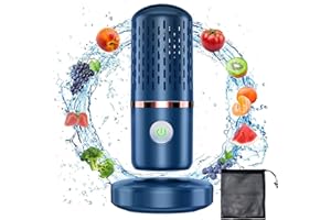 LONGZHUO Obst- und Gemüse-Reinigungsmaschine, Obst und Gemüse-Waschmaschine,tragbare 3000 mAh Reinigungsmaschine,USB wiederaufladbarer Gemüse-Obst-Reiniger zum Waschen von Obst,Gemüse, Reis,Fleisch,Zuhause