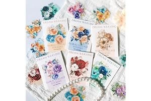 ARPAPER Adesivi Fiori Scrapbooking Kit 120Pz, Diario Stickers, Adesivi Piccoli Decorativi per Album Regalo Biglietti d’Auguri Calendari（Flower Dream Weaving）