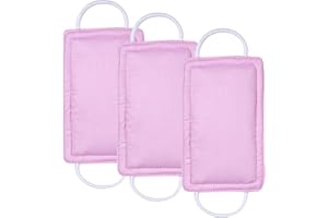 ICObuty Door Silencer Door Jammer Door Closer Cushion Nursery Door Silencer Door Latch Cover 3 Pack for Noise Reducing Quiet Doors Baby Toddler Safety 3.25 x 5.5 Inch (Pink)