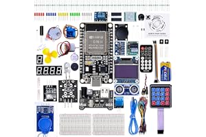 ELEGOO ESP-32 USB-C Super Starter Kit with Tutorial for Stem | Development Board Dual Core Microcontroller Support AP/STA/AP+STA, CP2102 Chip Compatible with Arduino IDE