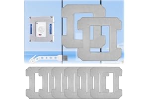 Kigniote Lot de 8 Chiffons de Rechange pour Robot de Nettoyage de Fenêtre Ecovacs Winbot W1 Pro / W1 / W2 Omni / W2 - Tampons en Microfibre - Pour Robot Nettoyeur de Vitres Winbot W1 Pro