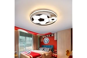 AOLED LED Deckenleuchten für Kinder Fußball Deckenlampe Schlafzimmerlampe 3000-6000K Dimmbar Mit Fernbedienung, Nachtlichtfunktion 47W für Kinderzimmerlampe Jugendzimmer Jungen- und Mädchenzimmer 40cm