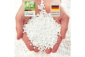 Green Bean© Perle EPS Imbottitura Poltrona a Sacco 100lt Palline polistirolo Confezione Ricarica Imbottitura Cuscino Materiale d'imbottitura Microsfere Cuscino per Allattamento Palline di polistirolo