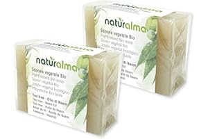 ‎NATURALMA Mydło roślinne do rękodzieła TEA TREE I Olejek z miodli bio, 2 x 100 g, Naturalma ręczne przetwarzanie kallt