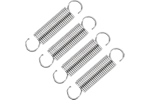 GUNGY Zugfedern mit Haken Edelstahl Zugfeder Spannfeder 45mm Außendurchmesser 10mm Drahtdurchmesser 1,1 mm Maximale Zugkraft 2,37kg 1,1x10x45mm 4 Stück
