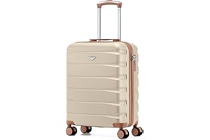 Flight Knight Cabin Suitcase 55x40x20 Ryanair Priority, EasyJet, Jet2 Lightweight Small Durable 4-Wheel Cabin Case, Carry-On for Over 60 Airlines, Hard Shell, 10kg Hand Luggage Bag (55 x 40 x 20 cm)