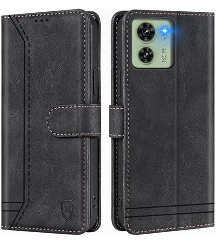 Verco Flip Cover Für Sony Xperia 5 V (2023) | PU Leder Hülle Mit Magnet | Integriertes Kartenfach & Aufsteller