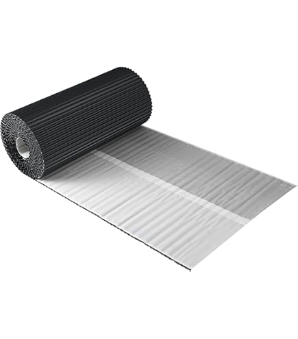 Aluminium loodvervanger volledig zelfklevend Antraciet RAL7016 rol 300mm x 5mtr p/st