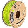 Polymaker LW PLA Filament 1.75mm Bright Green, Pre-Foamed PLA 800g Lightweight 3D Filament - PolyLite LW-PLA for Printing RC Plane, 190-210 °C Printing Temp. | High Rigidity | Easy to Paint