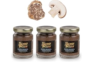 Lord Truffle | 3 Sauces Gourmandes aux Truffes avec Champignons et Truffe Bianchetto, Goût Raffiné, 3 x 80g, Qualité 100% Italienne, Assaisonnement Idéal pour les Premiers Plats