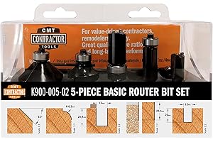 CMT ORANGE TOOLS K900-005-02 COFFRET FRAISE PROFILÉS/DROITS 5PZ HW Z2 S=8 D=12/16/12.7/25/35 DR