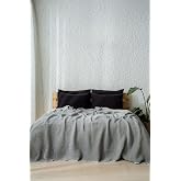 RAYME TEKSTİL - M&uuml;slin 7 Katlı Lira Serisi Yorgan &Ccedil;ift Kişilik 240x260cm (&Ccedil;ift Taraflı) (Siyah-Gri, Battal Boy 240x260 cm)