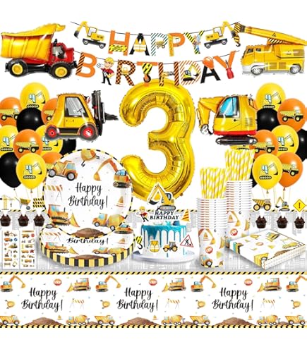 Construction Party Plates And Cups
