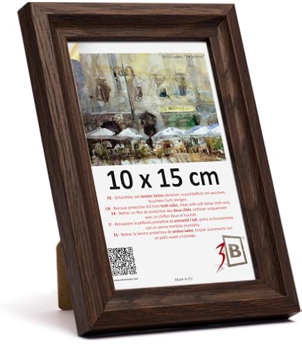 Yd. Your Decoration - Puzzlerahmen 36x49 Cm - Braun - Puzzlerahmen 500-1000 Teile - Kunststoff Bilderrahmen - Annecy