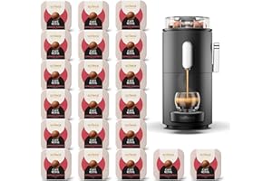 CAFE ROYAL SWITZERLAND PROFESSIONAL Machine à Café CoffeeB Globe Noir 1.3L avec 180 Coffee Balls Espresso Supremo - 100% Compostables