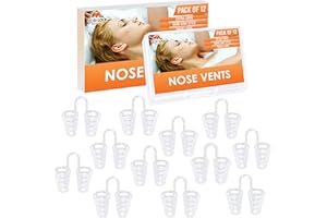 Aérateur dilatateur de sinus nasal (Lot de 12 XL) Aérateurs en silicone dur – Une solution simple pour les ronfleurs du nez – Dispositif de réduction des ronflements réutilisable - de Mobi Lock