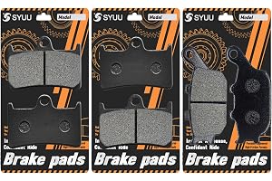 S SYUU Motorcykel Bromsbelägg Fram och Bak Semi-Metalliska Kompatibel med Yamaha YZF R6 T/V/W/X/Y/Z 2005-2013/R6 310 mm Rotor
