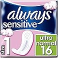 Always Ultra Sensitive Normal Sanitary Pads Size 1 Pack of 8 x 16
