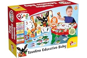 LISCIANIGIOCHI Lisciani - Bing Super Desk - Super EDUGAMES - Bing Learning Table - Large Format - Consists of a Single Unit - Promotes Cognitive Development and Creativity - Toy for Children from 2 Years
