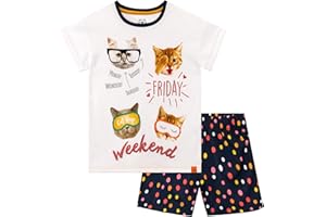 Harry Bear Pyjama Chat | Pyjama Enfant Motif Chats | Ensemble PJ Fille