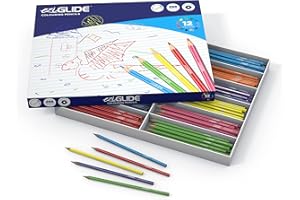 Eziglide Colouring Pencils, Pack of 288 Bulk Pencils Set of 12 Assorted High Pigment Colours, Ideal Colouring Pencils for Adults & Children for use in a Colouring Book, Sketching, Coloring & Drawing