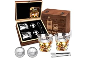 MEIGBFR Set Regalo Bicchieri Whisky con 2 bicchiere da whisky