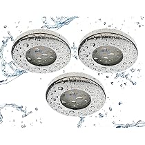 Trango LED Einbaustrahler 3er Set – Mit CCT Farbtemperatur-Steuerung (2700K-6500K), 5 Watt, Edelstahl-Optik
