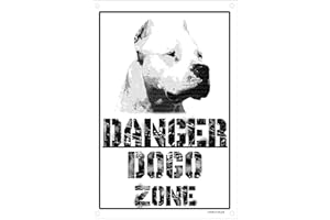 LOVELYTILES Danger DOGO ARGENTINO zone Targa cartello metallo attenti al cane metal sign (20X30)