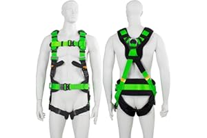 SAFETYLIFTINGEAR G-Force Multi Purpose Full Body Height Safety Fall Arrest Restraint Harness with Work Positioning (XXL)