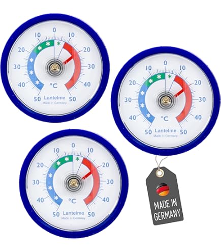 8/10 Stück Kühlschrank Thermometer - Mit Aufhängehaken Für Kühlschrank & Gefrierfach