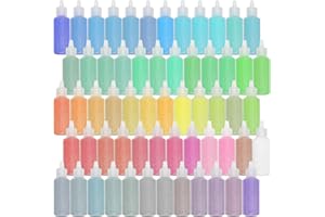 YAYATTY JMZLLRX 60 Bouteille de Sable Art, Kit D'art de Peinture Sur Sable Coloré pour Enfants pour La Peinture et L'artisanat, La Peinture DIY, La Décoration et La Collection de Bouteilles de Sable