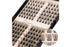 LASHVIEW 144 Pcs Cluster Lashes DIY Cluster Wimpern Extensions Mega Volumen Wiederverwendbare Individual Lashes Cluster Superdünnes Band & Weich(Volumen,C-10-16mix)