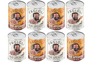 BUD POWER Fagioli alla Bud Spencer 8 lattine da 400 g: 4 lattine di Fagioli Ricetta Originale + 4 lattine di fagioli ricetta Tex-Mex